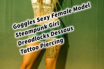 Goggles Sexy Female Model Steampunk Girl Dreadlocks Dessous Tattoo Piercing Photography Photograph Photostudio