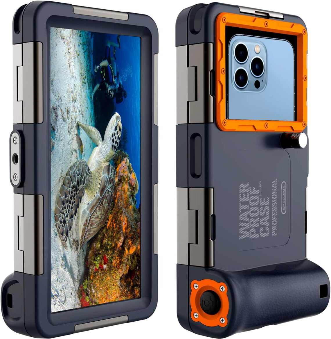 Wasserdichte Handyhülle Universelle Tauchen Professionelle Handy Unterwasser Hülle Handytaschen für iPhone Samsung Huawei, Tauchen Schnorcheln Surfen,Wasserdicht tief 15 m