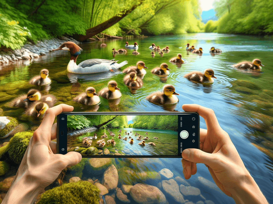 Gänsesäger Küken 🐥🐤 (Mergus merganser) im Fluss Footage BRoll YouTube Video inkl. 37 Fototipps und Bildideen. Fotografieren und Filmen mit dem Smartphone: Bessere Fotos und Videos mit dem Handy für Freizeit, Hobby und Business Gänsesäger-Küken sind beeindruckende Wildvögel, die sich oft in schnell fließenden Flüssen aufhalten. Die kleinen Federbällchen sind nicht nur besonders niedlich, sondern bieten auch eine Fülle an dynamischen Bewegungen, die sie zu perfekten Motiven für hochwertige Naturaufnahmen machen. Ihr natürliches Verhalten, das Springen von Baumstämmen, das eifrige Schwimmen im klaren Wasser oder das Kuscheln mit den Geschwistern, ist ein faszinierendes Schauspiel, das mit einer Kamera oder dem Smartphone hervorragend eingefangen werden kann. Fotograf Videograf Gleisdorf Graz Content Creator Autor Steiermark Österreich